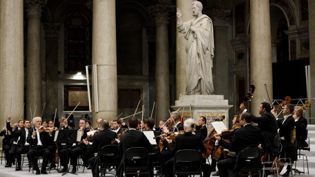 Classical music concert at basilica in Rome promotes restoration of beauty