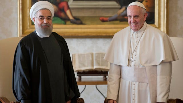 Presidente de Irán llama al papa: “Va...