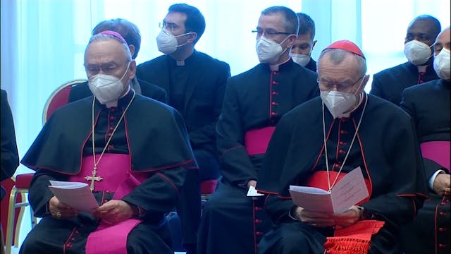 Card. Parolin and Abp. Peña Parra tes...