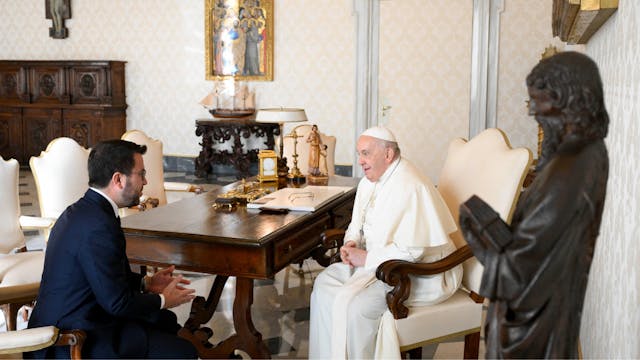 Francisco recibe en el Vaticano al pr...