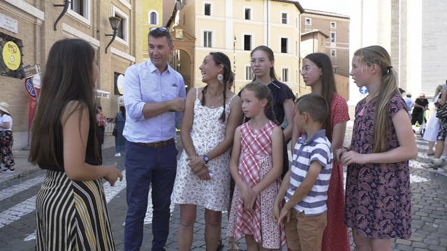 Una familia de Francia hace un viaje ...