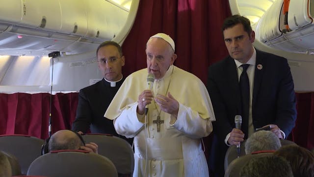 Papa en el avión: La libertad religio...