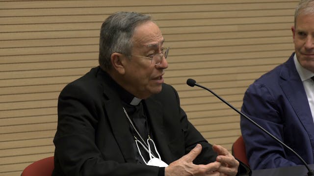 El cardenal Óscar Rodríguez Maradiaga...
