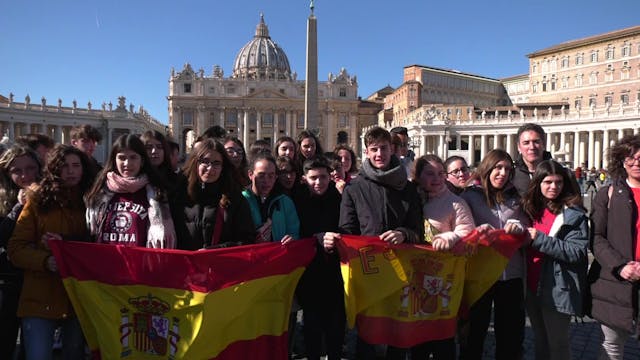 Teachers bring their students to Rome...