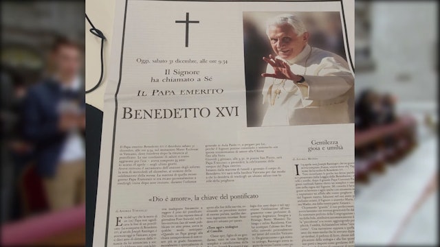 Francisco sobre Benedicto XVI: “Solo Dios conoce el valor de su sacrificio”