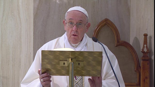 Pope Francis prays for elderly afraid...
