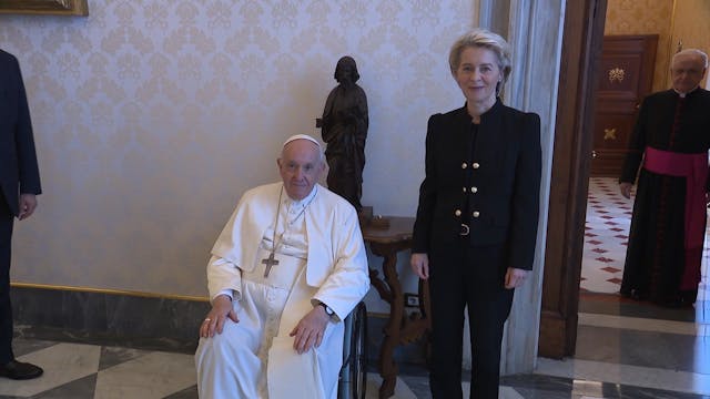 El Papa recibe a Ursula von der Leyen 