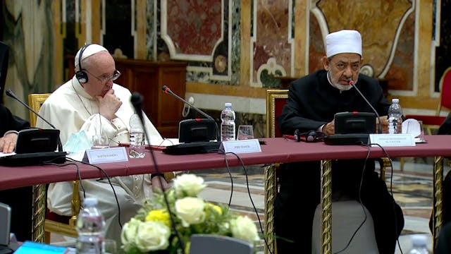 Faith leaders meet Pope Francis to re...