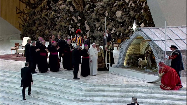 Vatican's other Nativity scene, in Paul VI Audience Hall