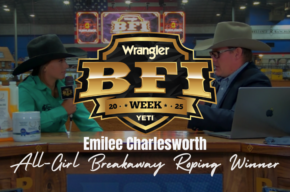 Emilee Charlesworth, All-Girl Breakaway Roping Winner | 2025 BFI