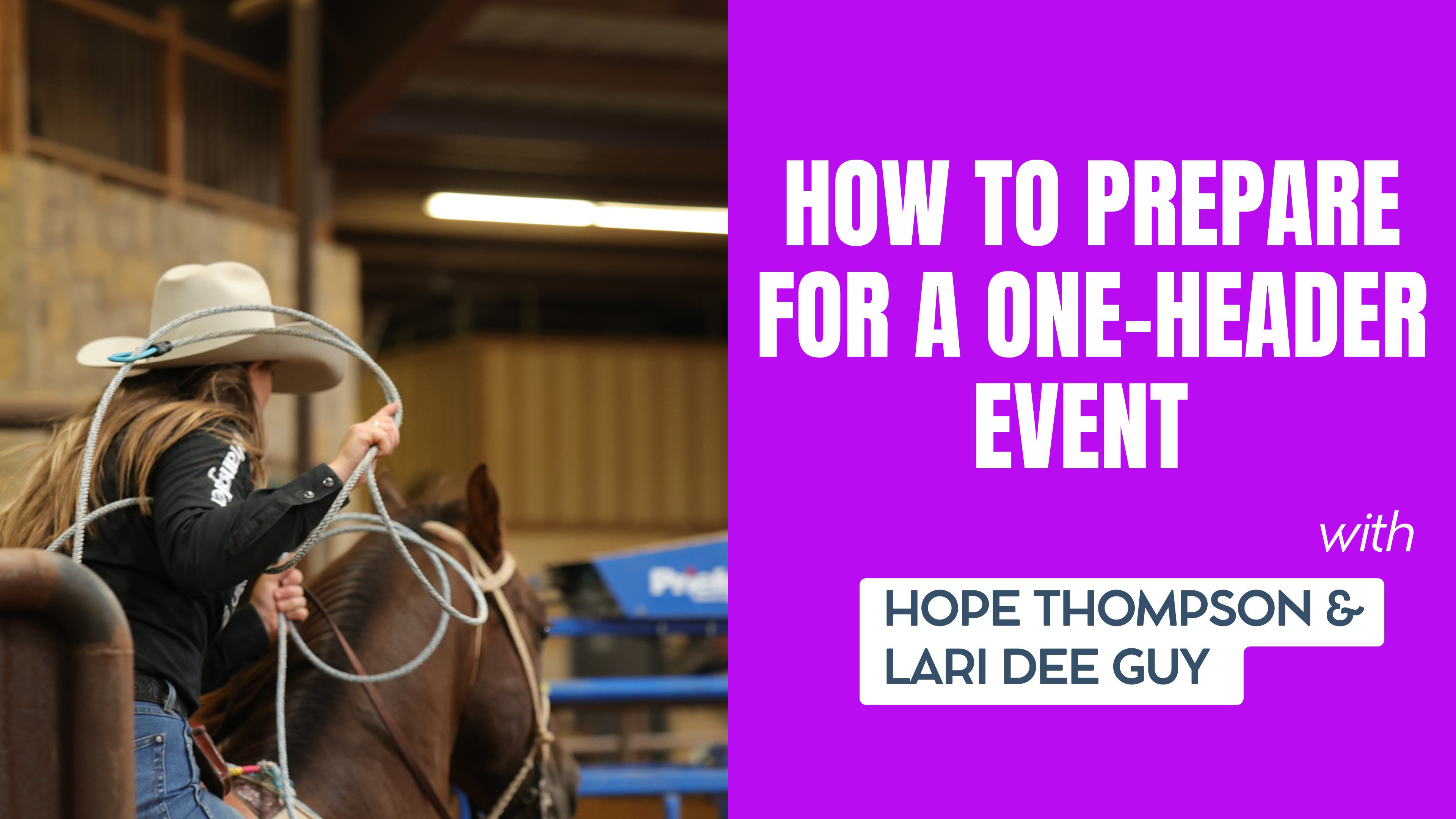 Preparing for a One-Header