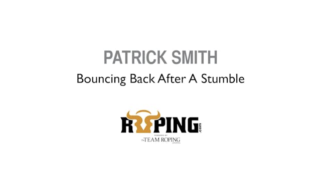 Bouncing Back After A Stumble