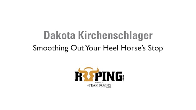Smoothing Out Your Heel Horse’s Stop
