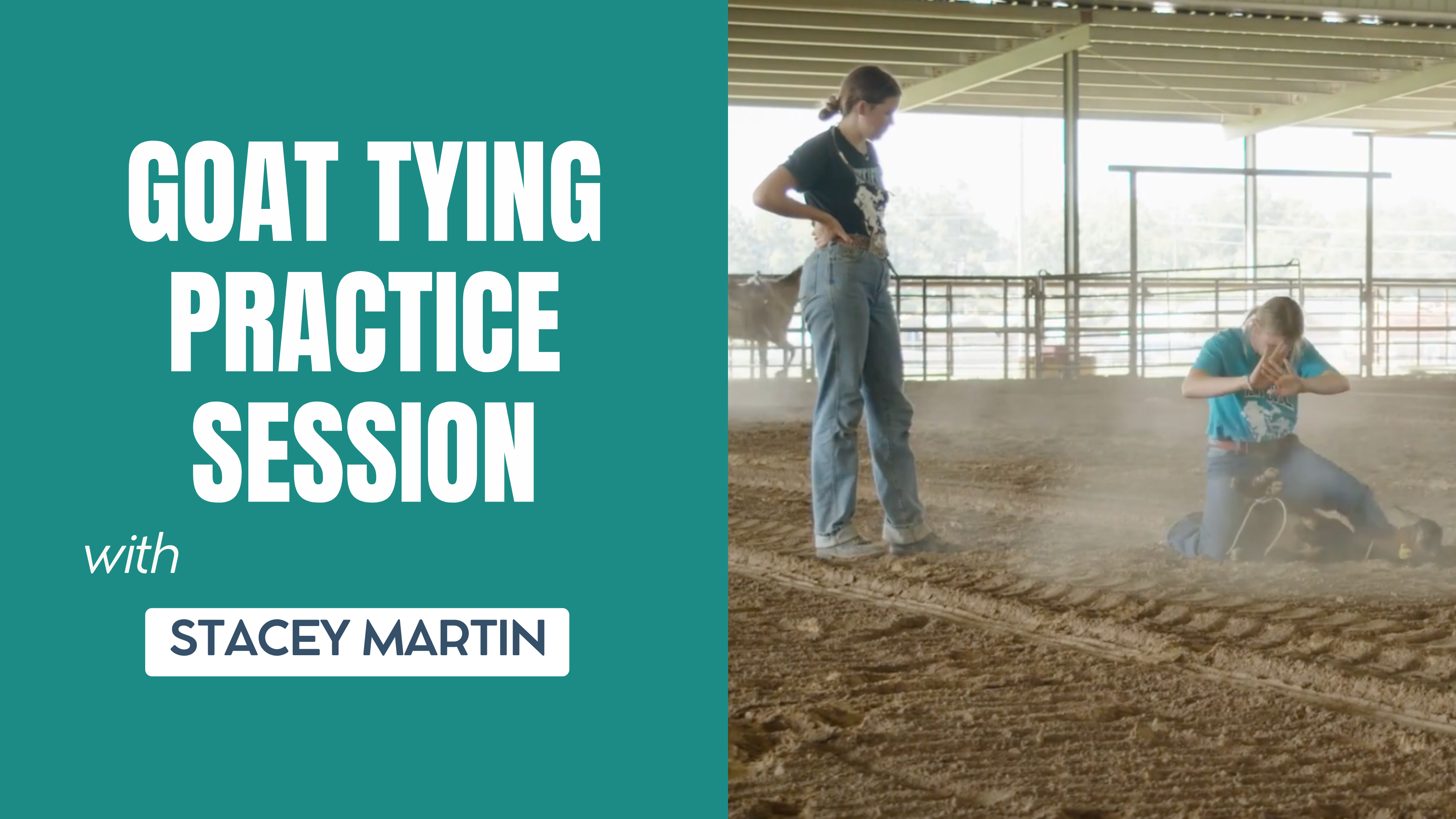 Goat Tying Practice Session