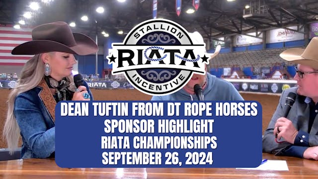 Dean Tuftin from DT Rope Horses, Spon...