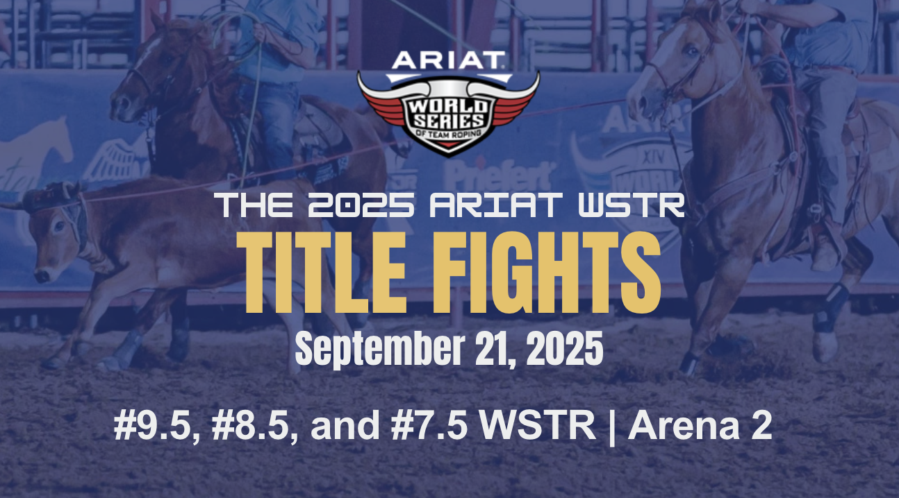 #9.5, #8.5, and #7.5 WSTR | Ariat WSTR's Title Fights | Arena 2 | 9/21/25