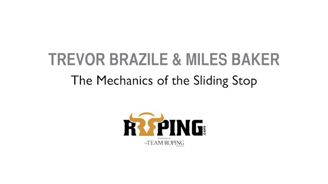 The Mechanics of the Sliding Stop