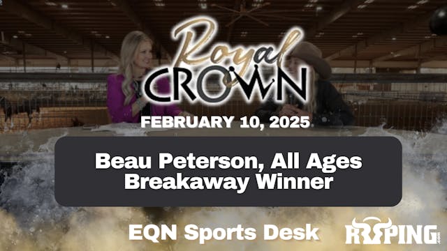 Beau Peterson, All Ages Breakaway Win...