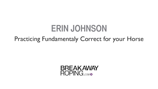 Erin Johnson: Practicing Fundamentally Correct for your Horse