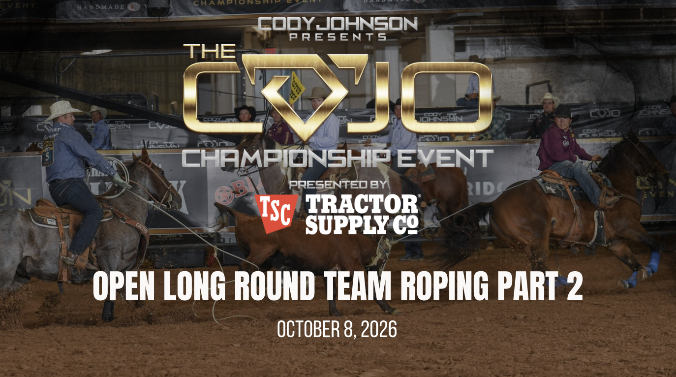 Open Long Round Part 2 IThe COJO Championship Event | October 8, 2026