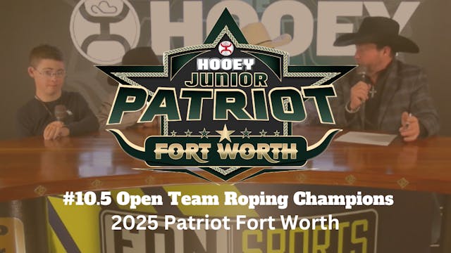 #10.5 Open Team Roping Champions | 20...