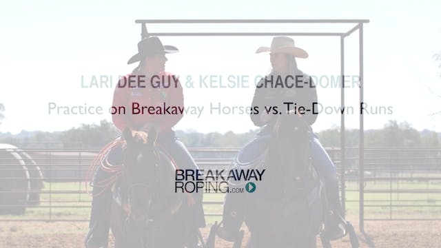 Practice on Breakaway Horses vs. Tie-...