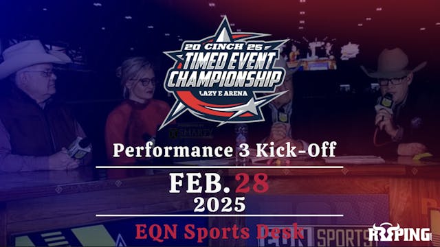 Performance 3 Kick-Off | Cinch Timed ...