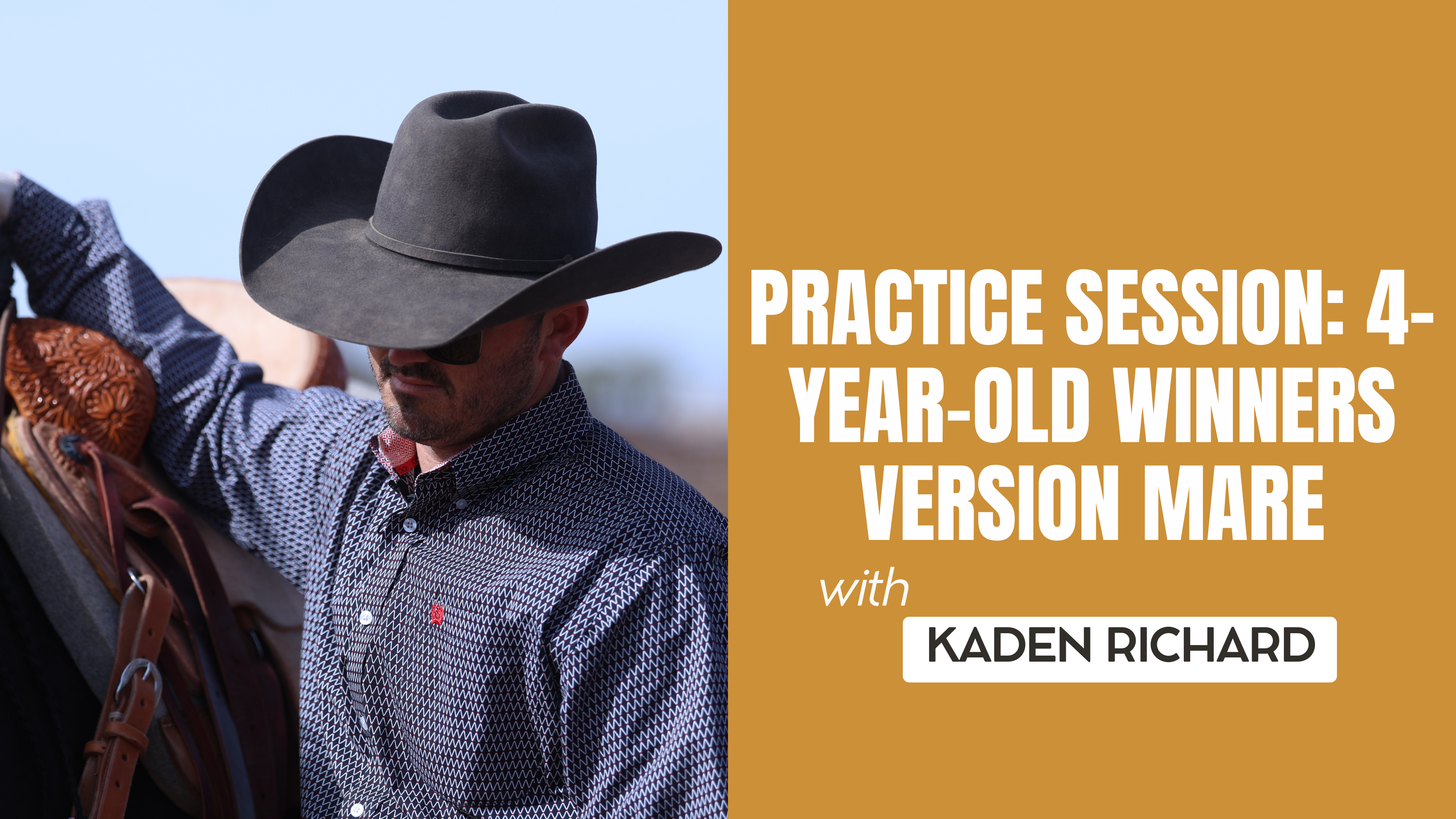 Practice Session: 4-Year-Old Winners Version Mare