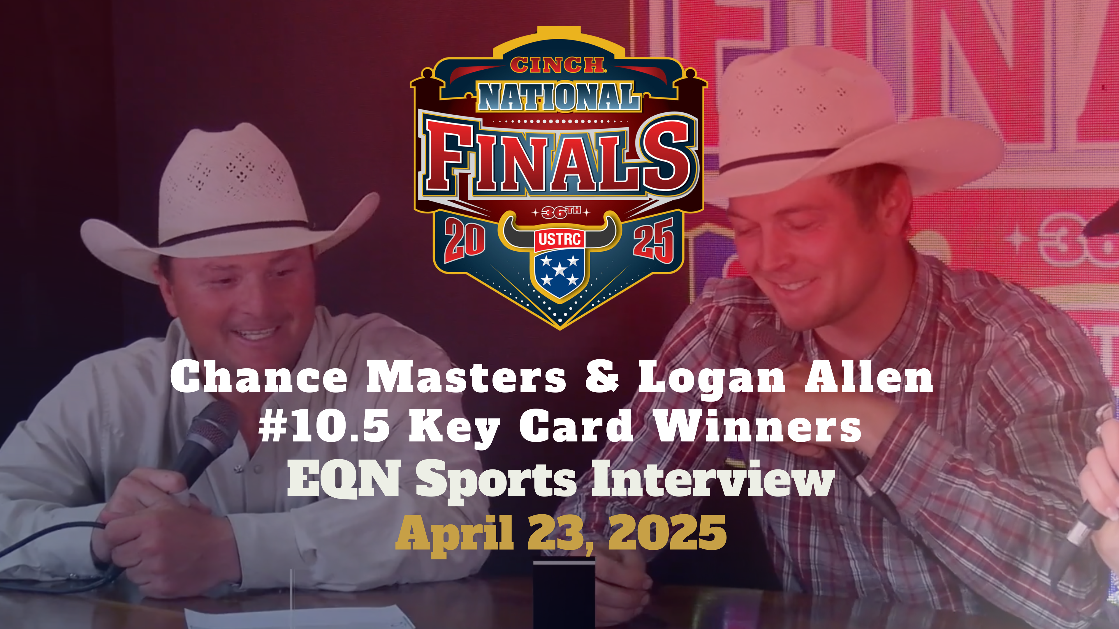 Chance Masters & Logan Allen, 10.5 Key Card | Cinch USTRC NFTR | 4/23/25