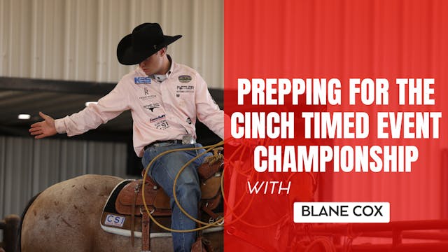 Practice Session Before the Cinch Tim...