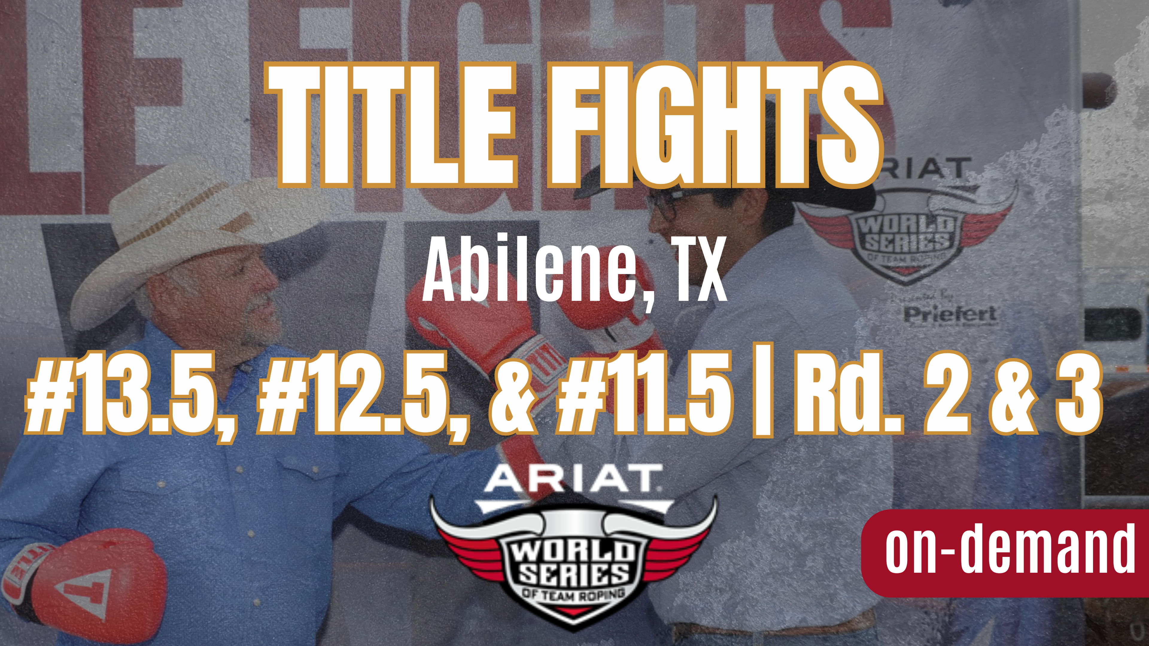 #13.5, #12.5, & #11.5 | Rd. 2 & 3 | Ariat WSTR’s Title Fights | 9/20/2024