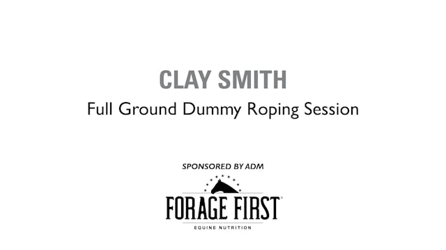 Full Ground Dummy Roping Session