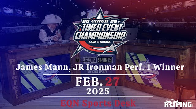 James Mann, JR Ironman Perf. 1 Winner...