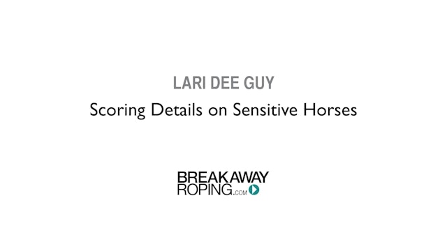 Scoring Details on Sensitive Horses