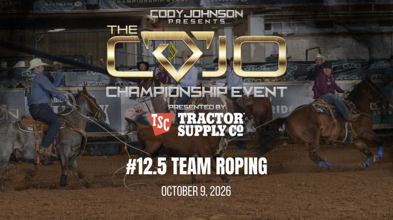 #12.5 Team Roping | The COJO Championship Event | October 9, 2026