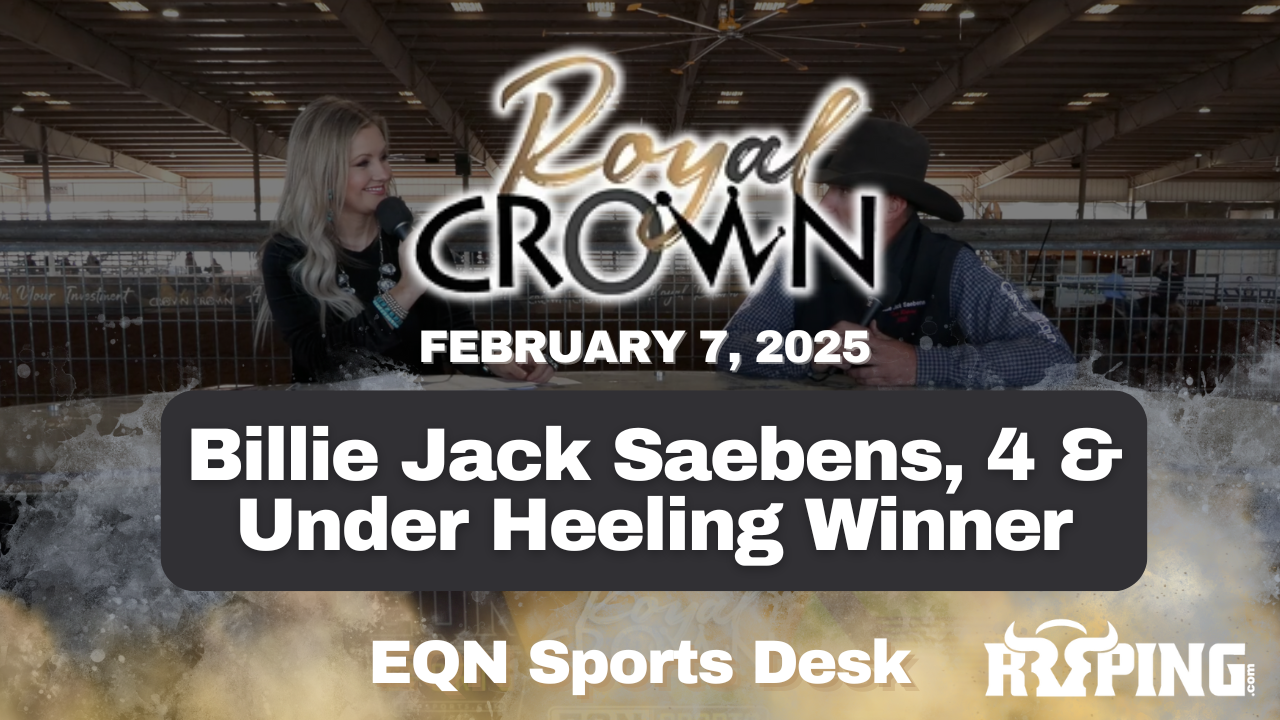 Billie Jack Saebens, 4 & Under Heeling Winner | Royal Crown Futurity | 2/7/25