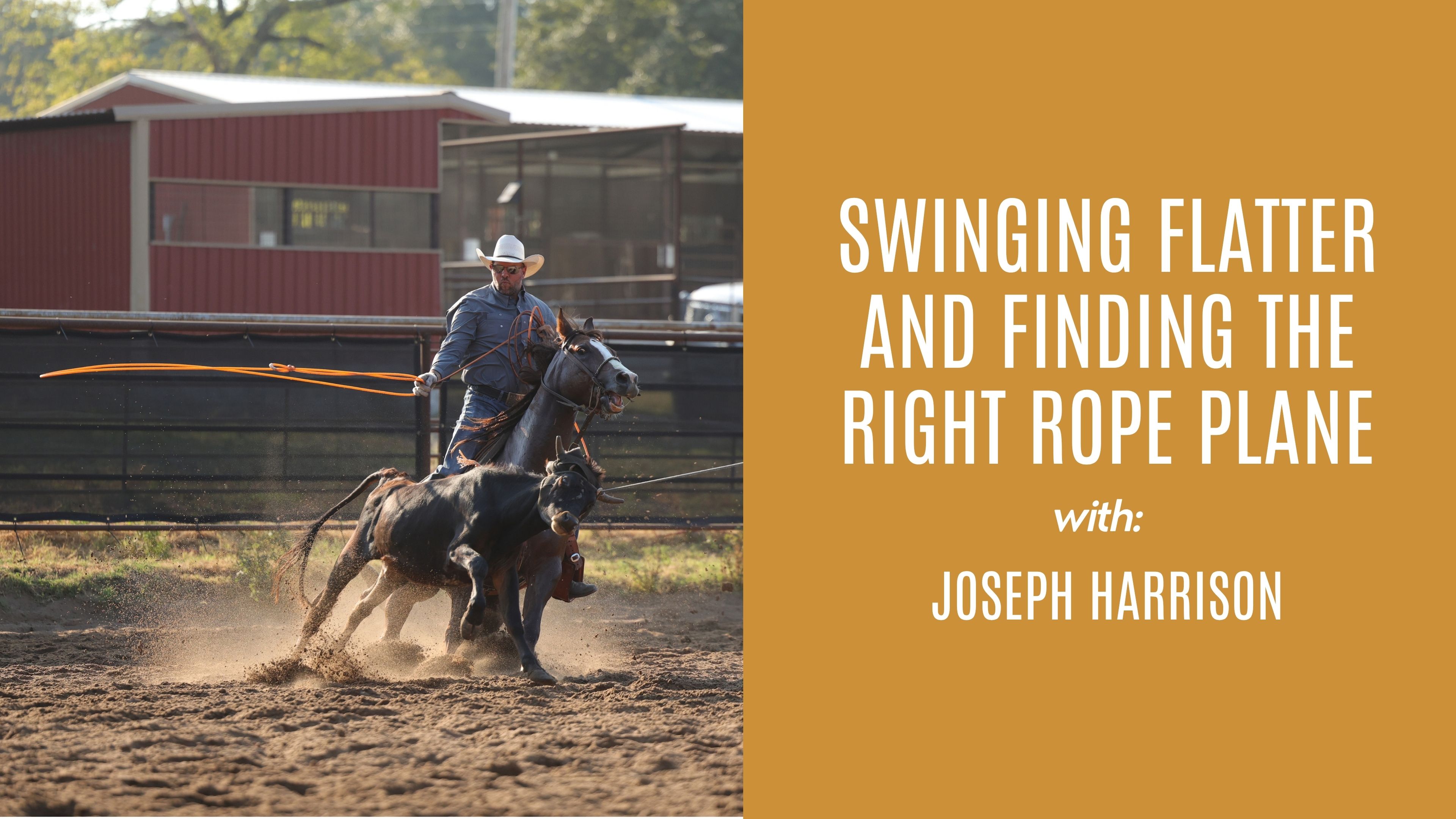 Joseph Harrison: Swinging Flatter and Finding the Right Rope Plane