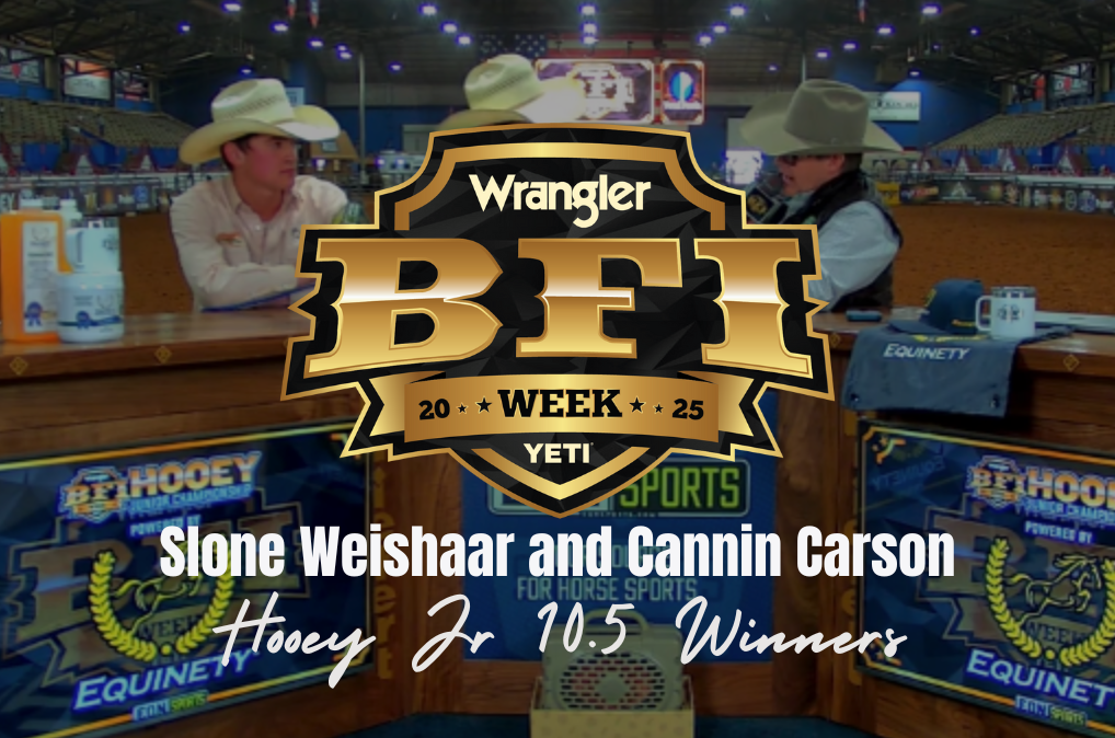 Slone Weishaar and Cannin Carson, Hooey Jr 10.5 Winners | 2025 BFI