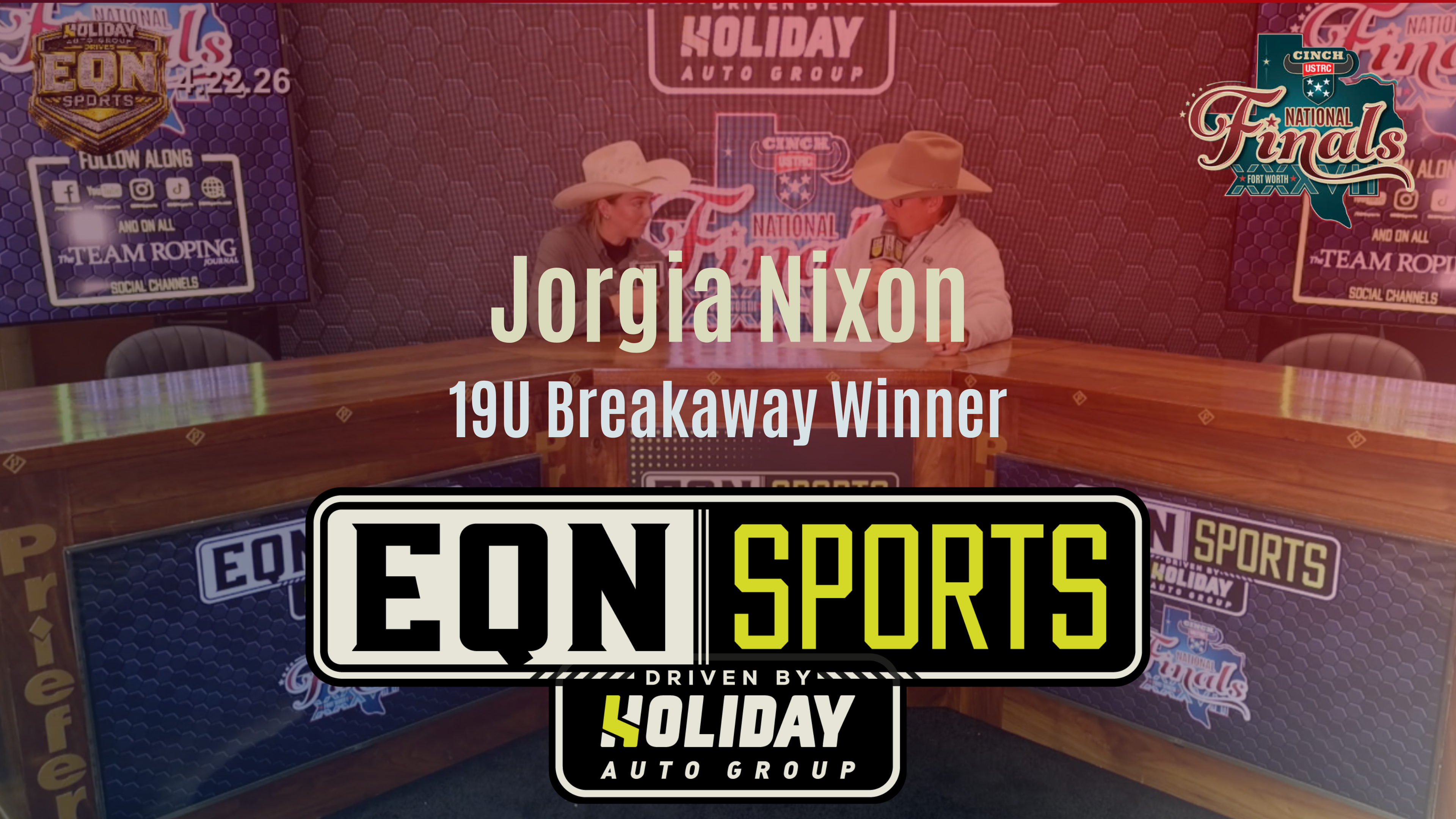 Jorgia Nixon, 19U Winner | USTRC Cinch NFTR | EQN Sports Desk | 4/22/26
