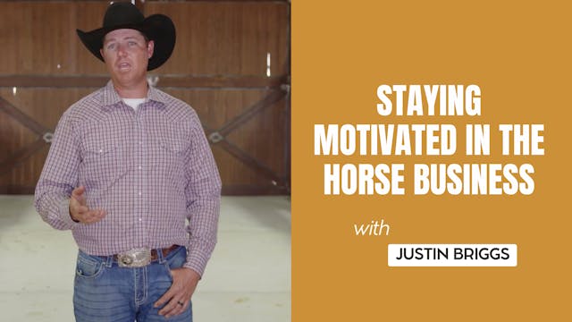 Staying Motivated in the Horse Business