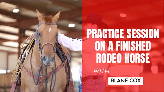 Practice Session on a Finished Rodeo ...