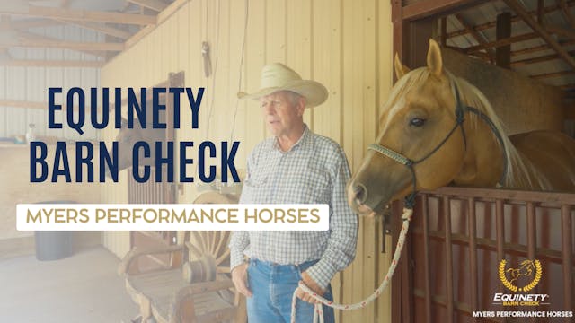 Myers Performance Horses Equinety Bar...