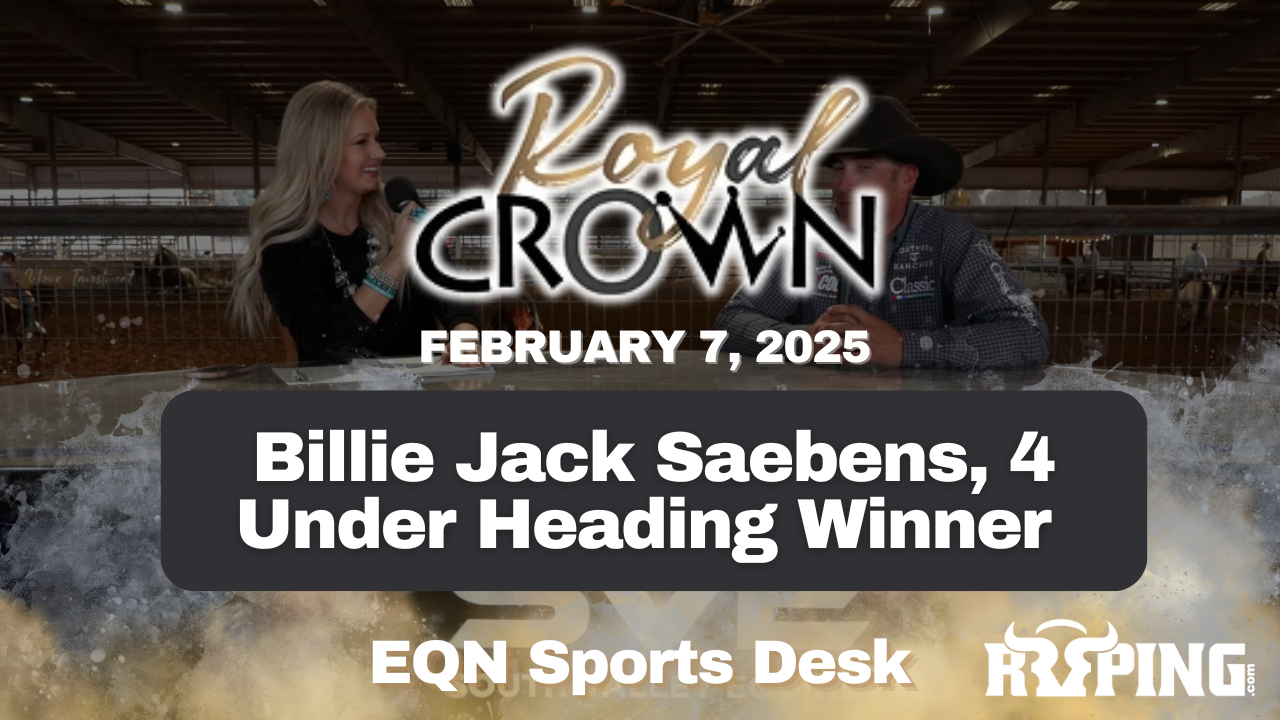 Billie Jack Saebens, 4 Under Heading Winner | Royal Crown Futurity | 2/7/25