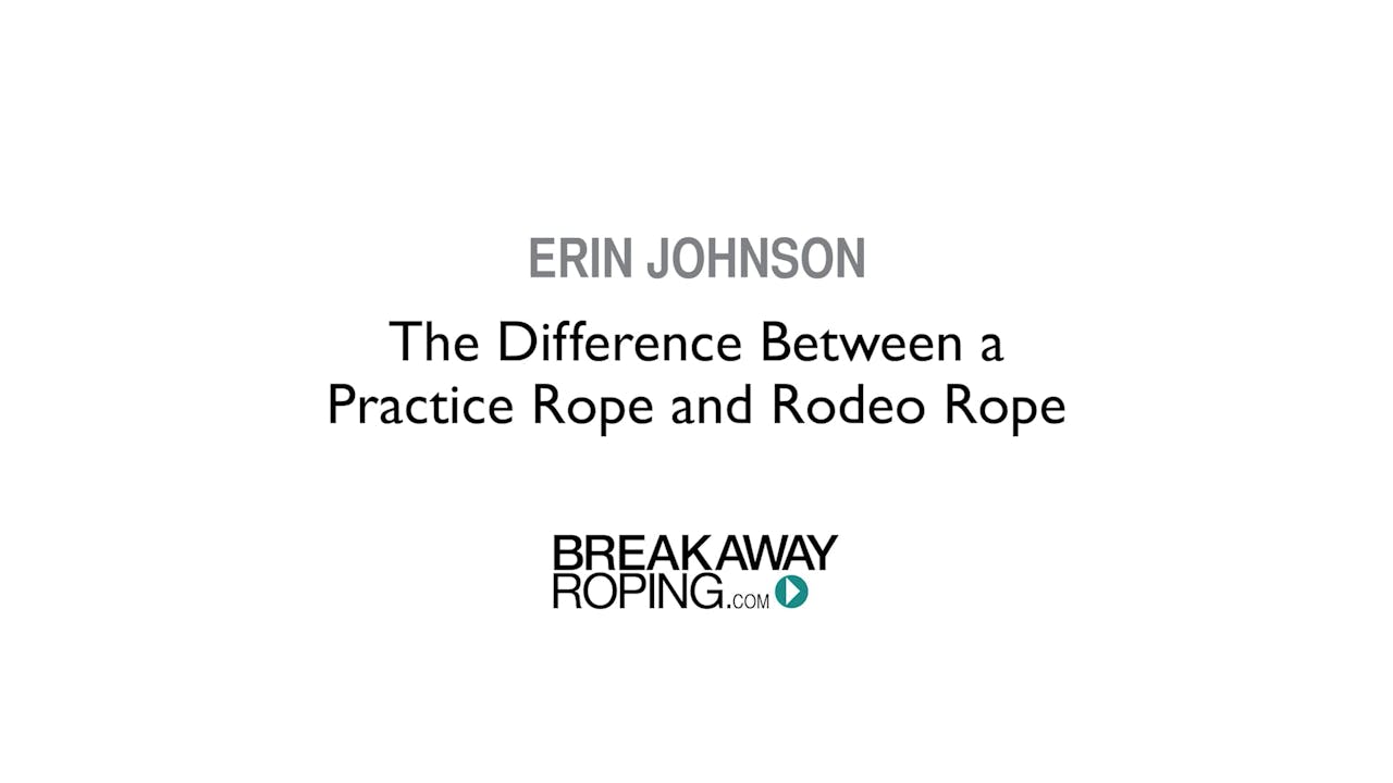 The Difference Between a Practice Rope and Rodeo Rope