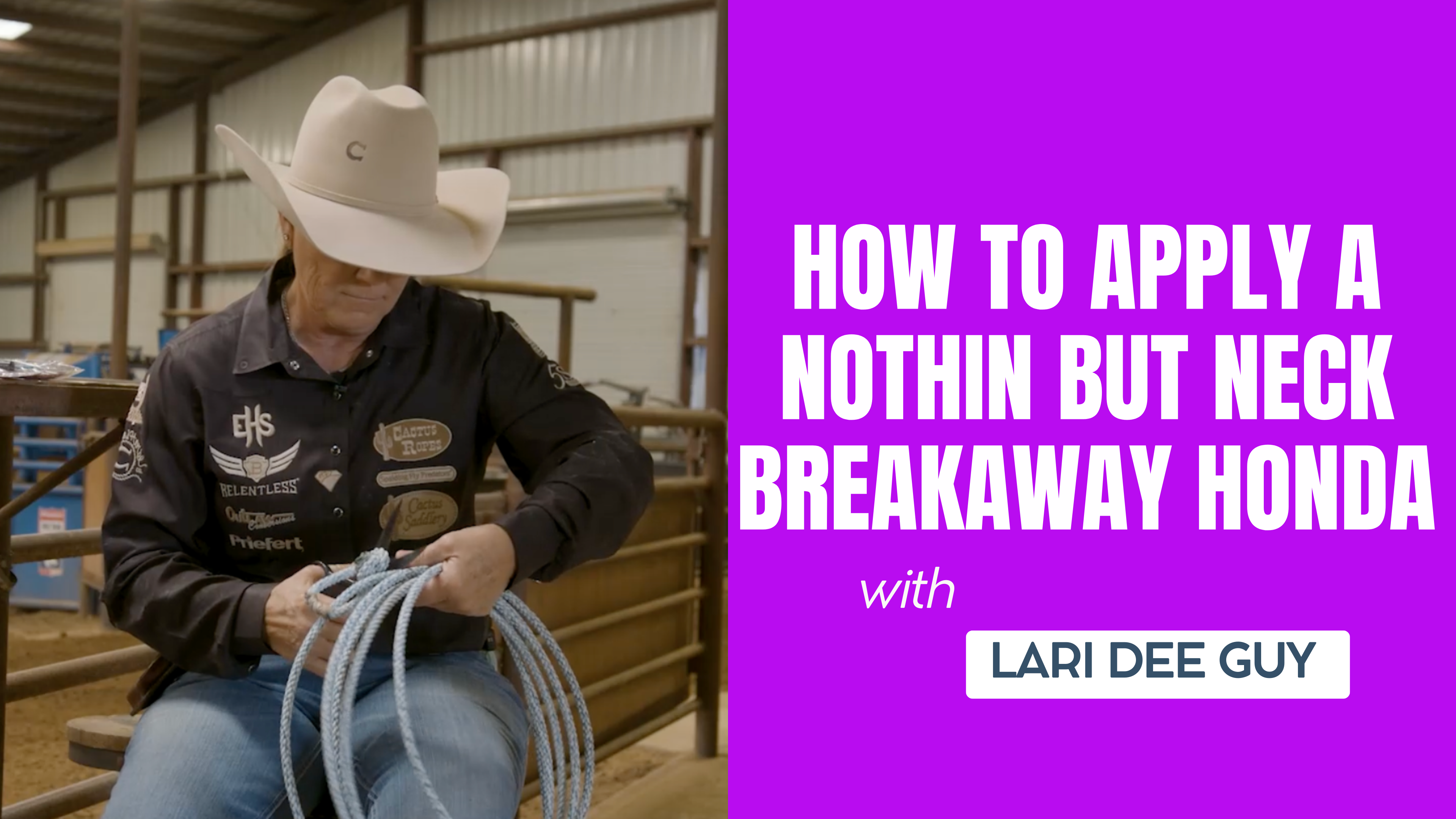 How to Apply a Nothin But Neck Breakaway Honda with Lari Dee Guy