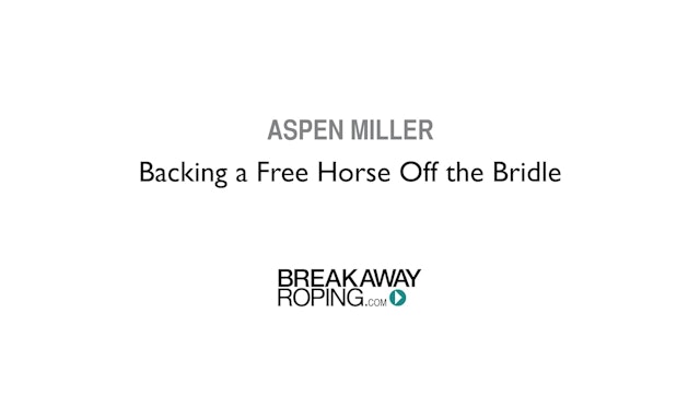 Backing a Free Horse Off the Bridle