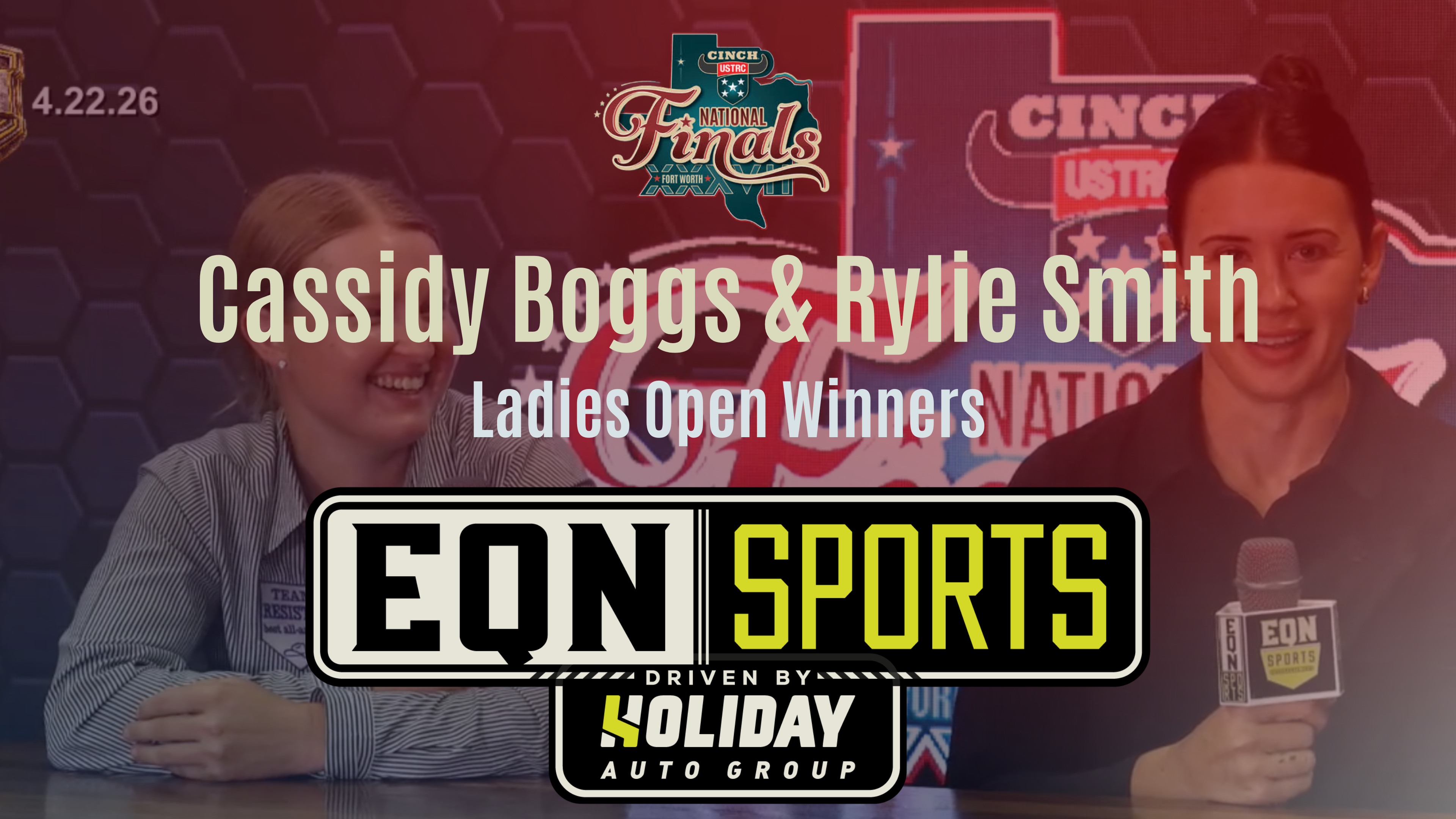 Cassidy Boggs & Rylie Smith, Ladies Open Winners | USTRC NFTR | EQN Sports