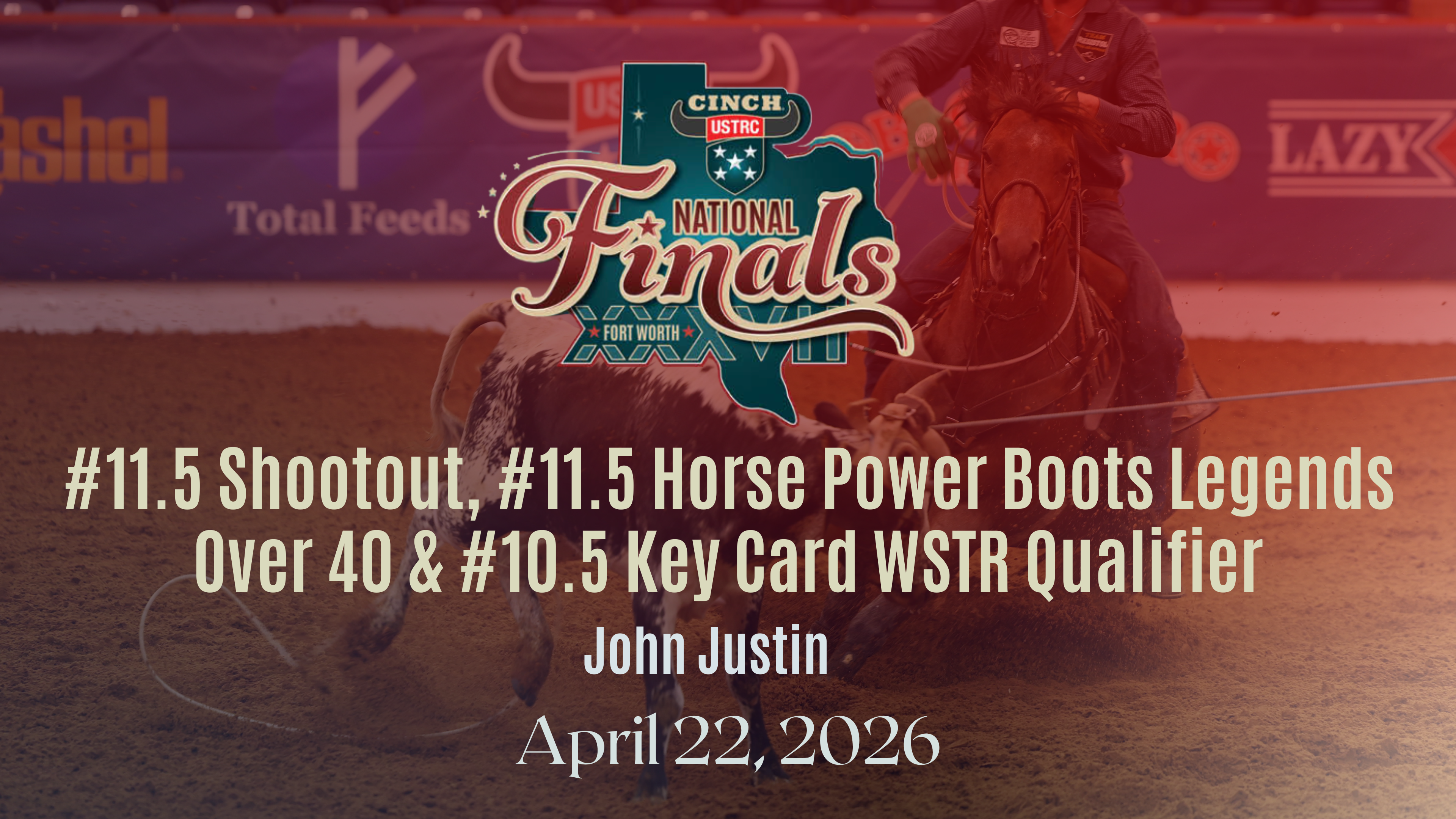 11.5, 11.5 Legends & 10.5 Key Card | USTRC Cinch NFTR | John Justin | 4/22/26
