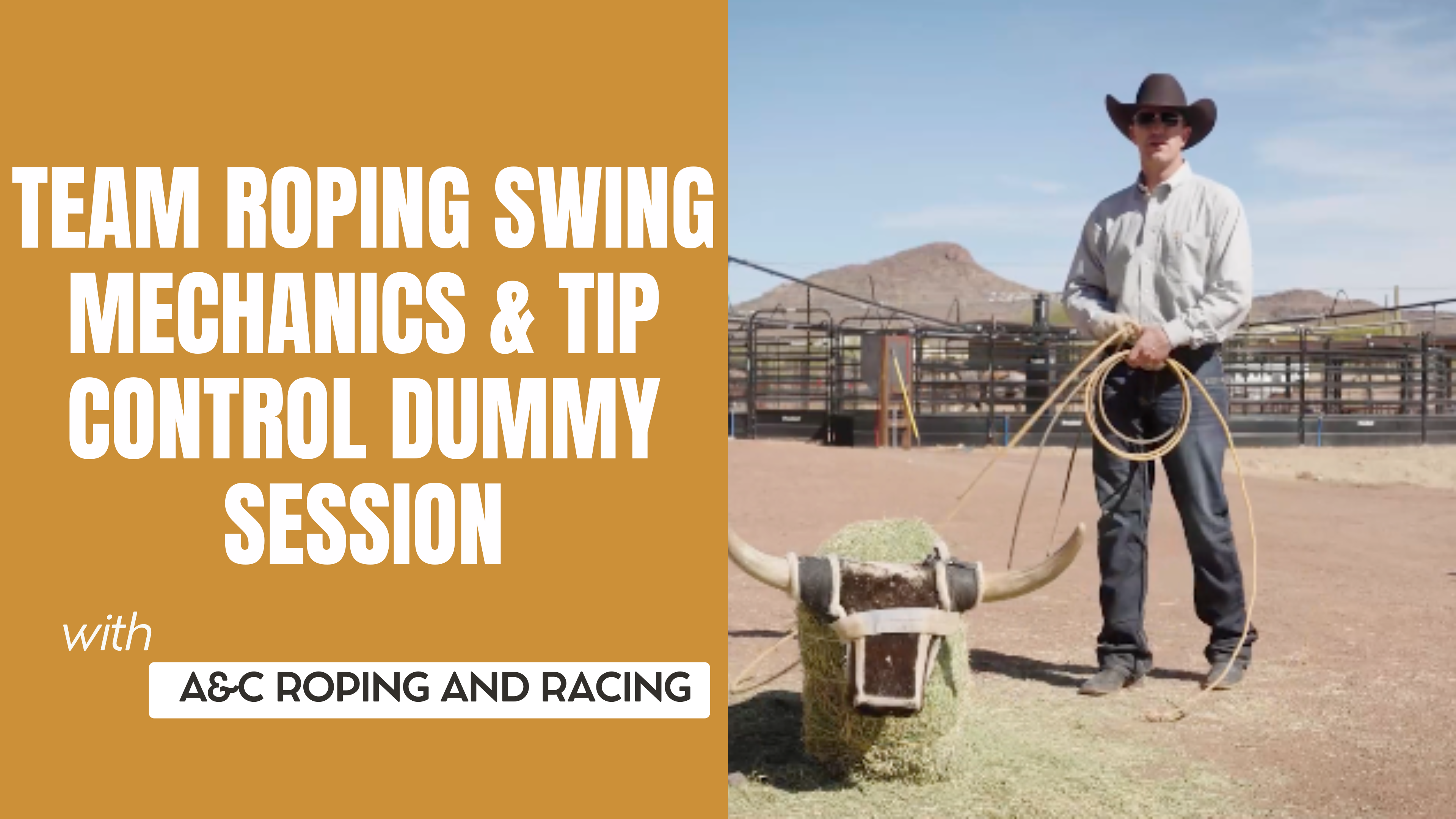 Team Roping Swing Mechanics & Tip Control | Richard & Johnson Dummy Session