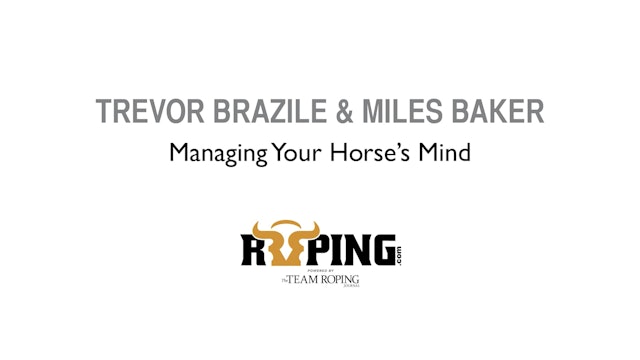 Managing Your Horse's Mind